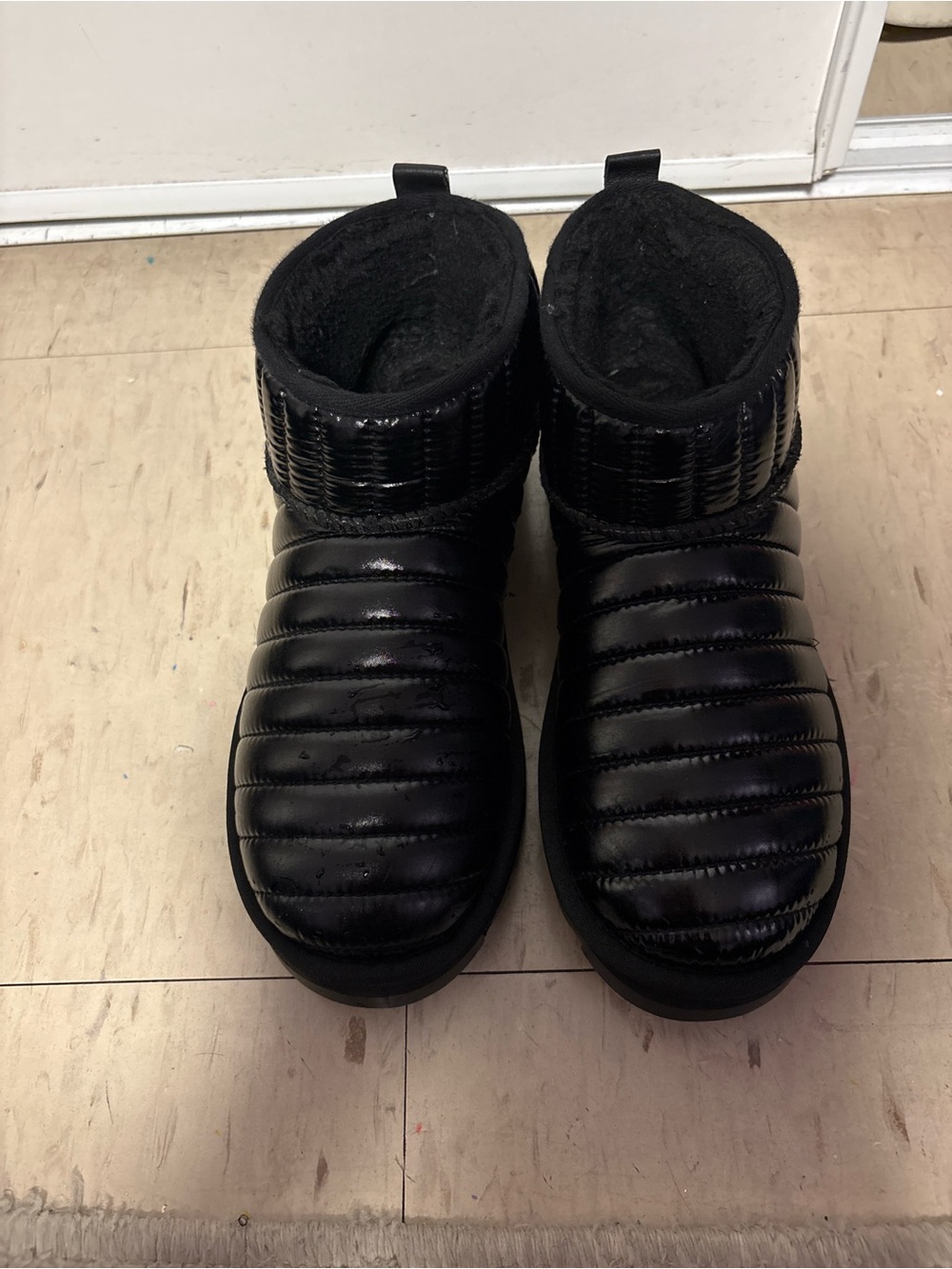 Aldo Black Quilted Ankle Booties
